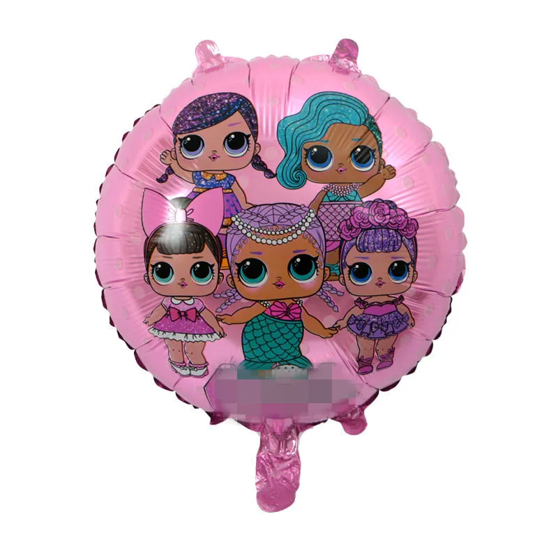 50 шт. круглый надувной гелиевый воздушный шар покрытый фольгой для девочек с днем рождения украшения качественные игрушки оптом