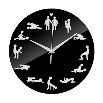 

Creative DIY acrylic mirror wall clock simple home decoration mute photo frame wall sticker quartz clock