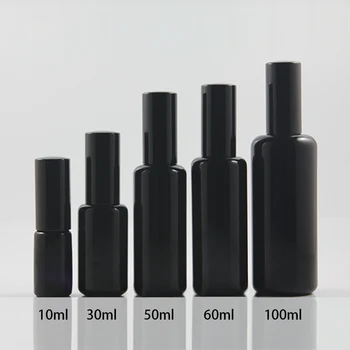 

60ml Black Violet Refillable Spray Bottle,High-grade Glass Lotion Pump