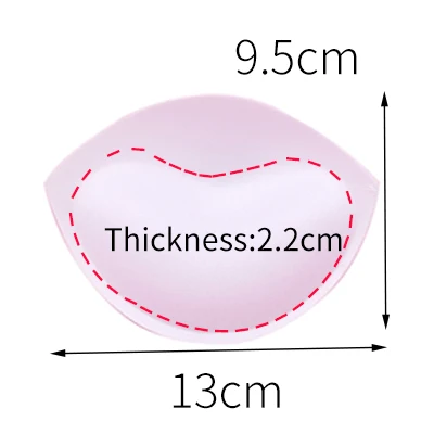 2 шт., 1 пара, вставки из губки для бюстгальтера, мягкий бюстгальтер для купальника, бюстгальтер с пуш-ап эффектом, накладные накладки для груди, аксессуары для женщин - Color: 1pair