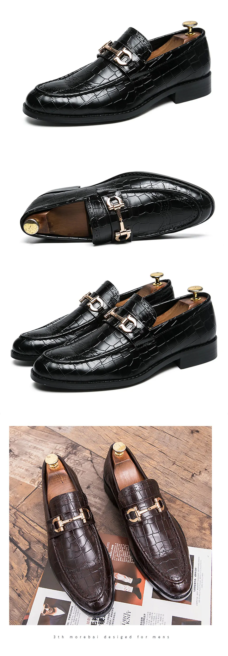 Мужская обувь Формальные модельные туфли Masculino кожа коричневый элегантный роскошный костюм обувь большой размер дропшиппинг Мода Плюс Размер 39-48
