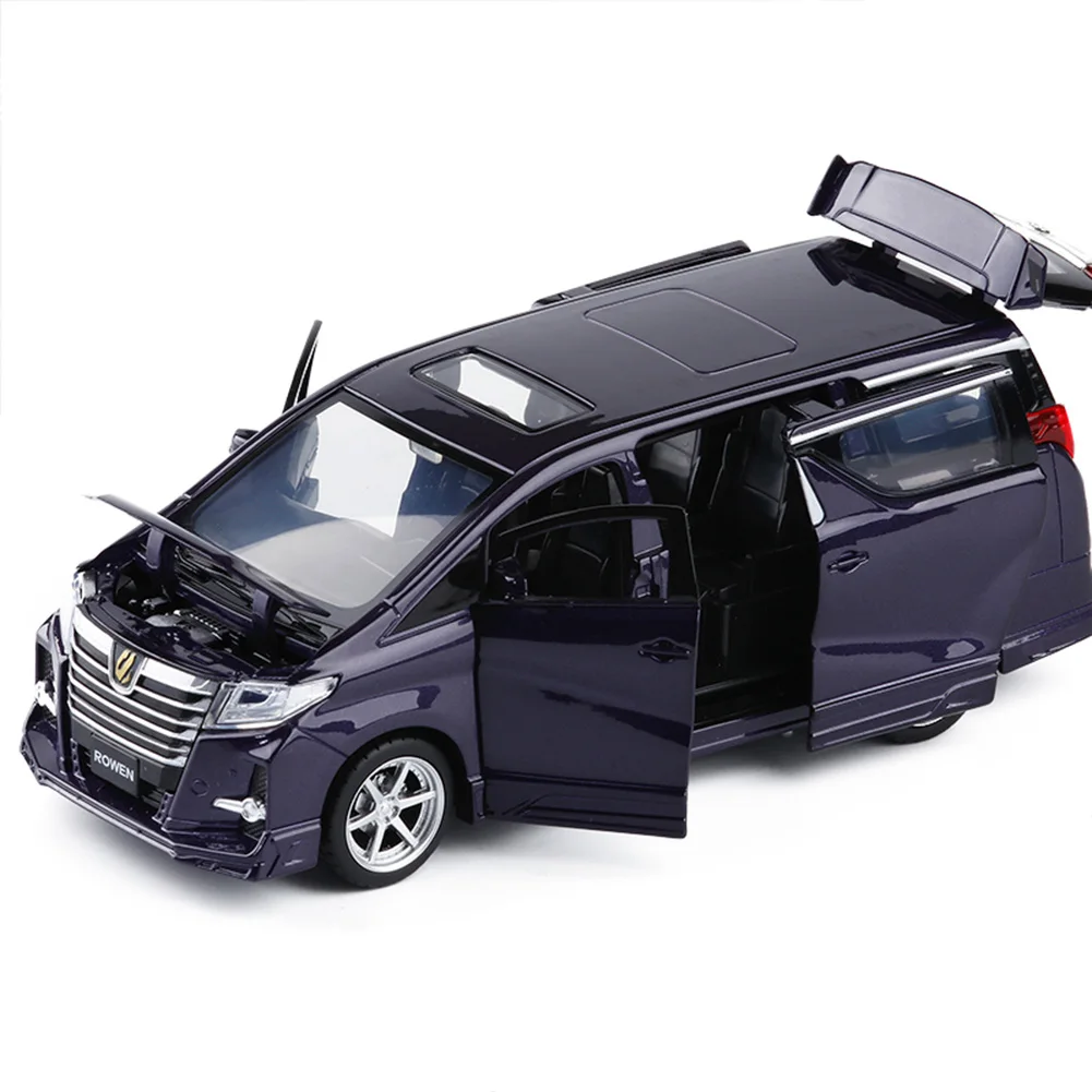 1/32 мини литьевая машина для Toyota Alphard модель с музыкальной игрушкой светильник