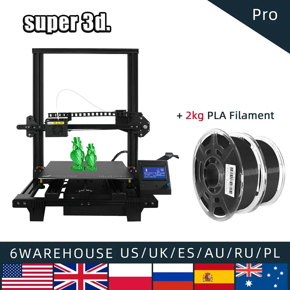 IdeaFormer Mega/Pro/Giant FDM 3D принтер двойной Z & Y Axis магнитная сборка пластина slient печать DIY