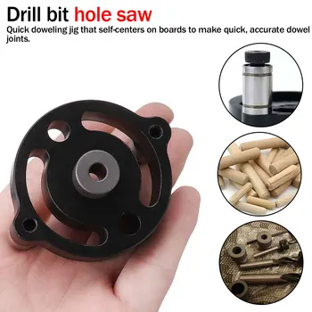 

Woodworking Pocket Hole Jig 6/8/10mm Self-centering Vertical Doweling Jig Drill Guide For Locator Hole Puncher Carpentry Tools