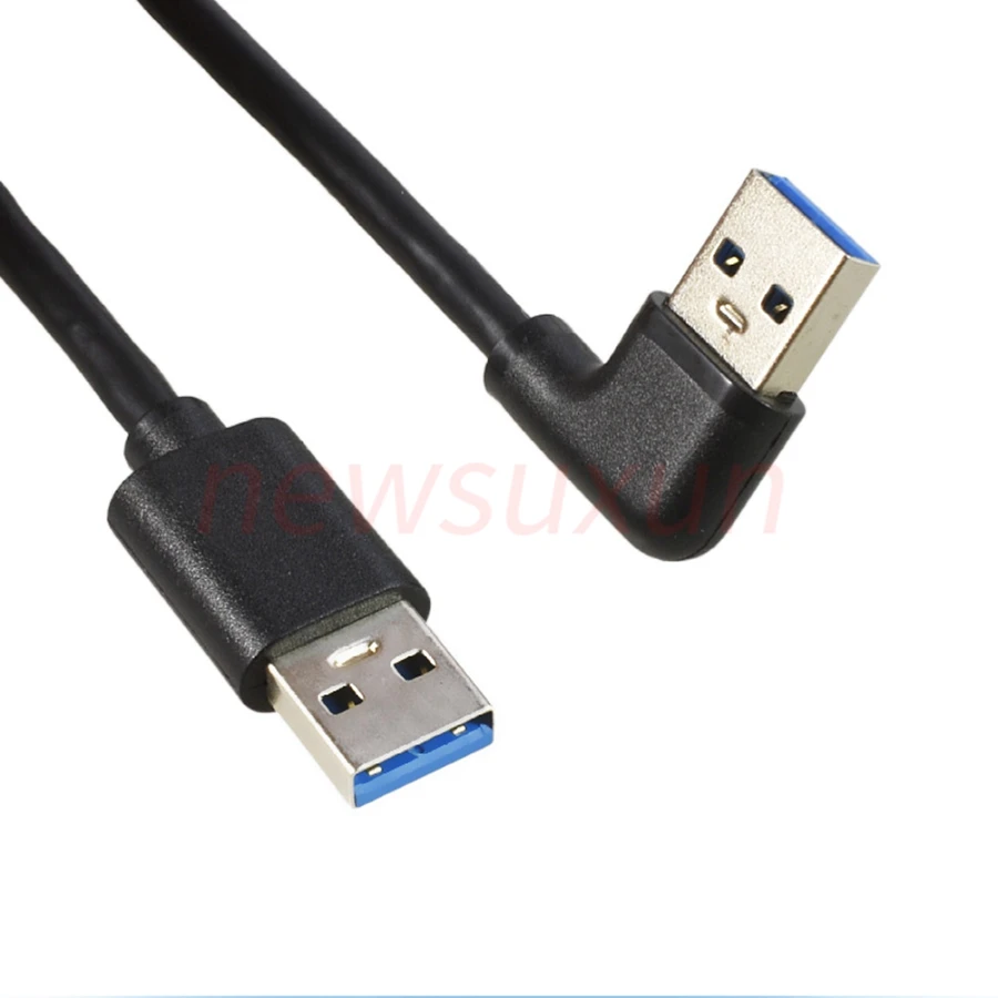 Double Right Angle USB 3.0 Cable - Same Side Double Bend Male to Male Description Image.This Product Can Be Found With The Tag Names Computer Cables Connecting, Computer Peripherals, PC Hardware Cables Adapters, Same side
