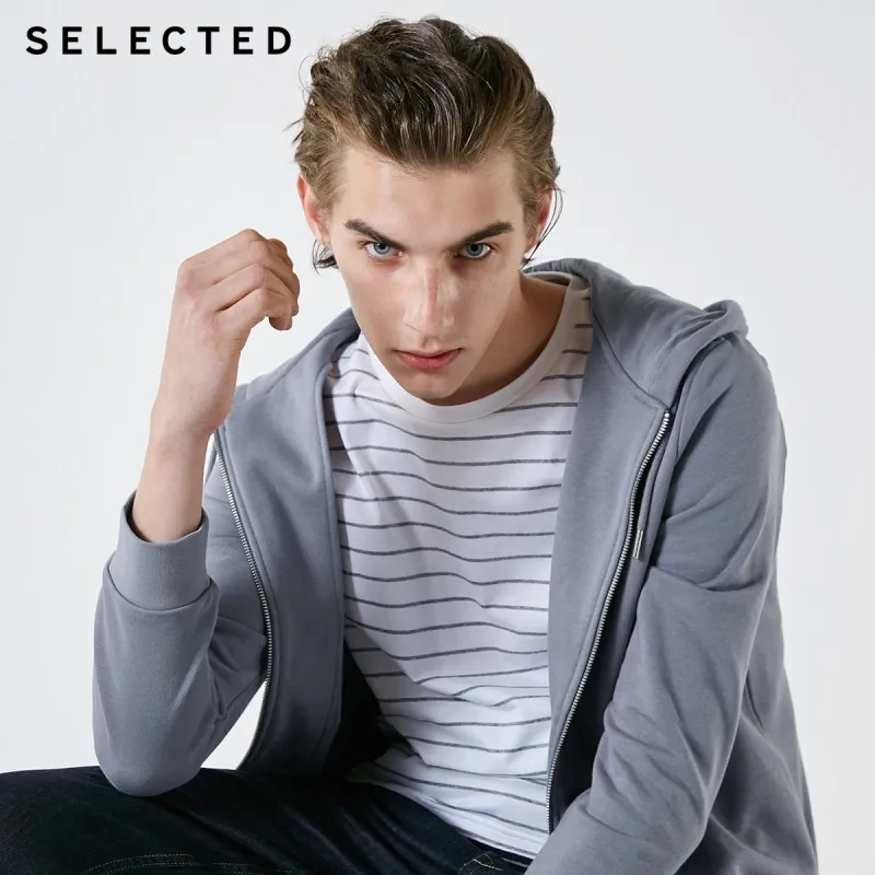 Отборная мужская хлопковая толстовка с капюшоном Новая одежда вышитый пуловер Толстовка S | 41914D501