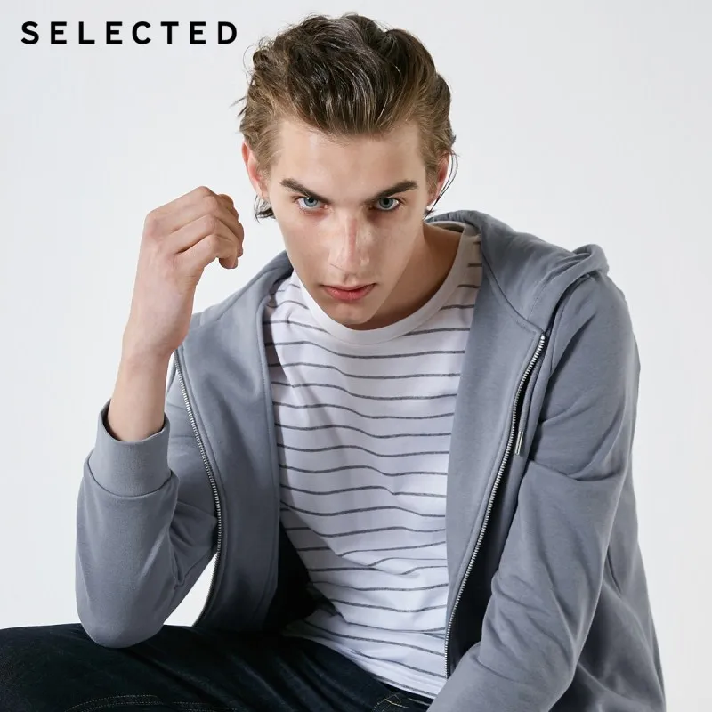 SELECTED Men's Cotton Sweatshirt Hooded New Clothes Embroidered Pullover Hoodie S | 41914D501 SELECTED Men's Cotton Sweatshirt Hooded New Clothes Embroidered Pullover Hoodie S | 41914D501