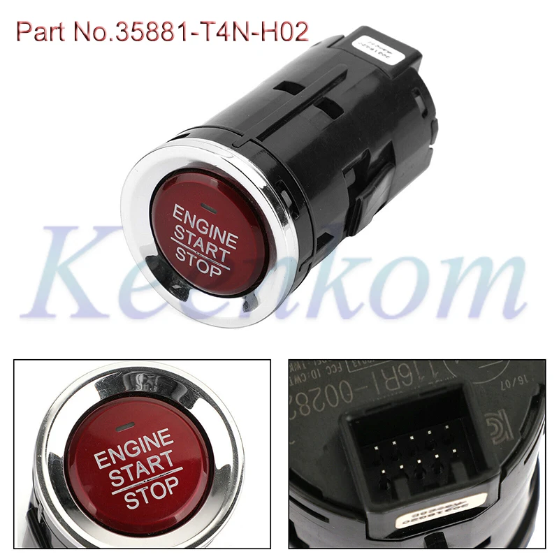 

35881-T4N-H02 35881-T4N-702 Auto Engine Start Stop S witch For Honda HR-V 1.8L 2016 2017 2018