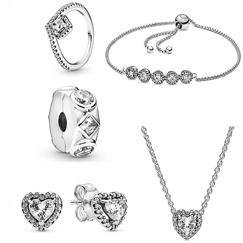 Экшн-камера XIAOYI 925 стерлингового серебра зимний возвышенного кольцо в форме сердца ожерелье подходит для мужчин и женщин, высокое качество подарки
