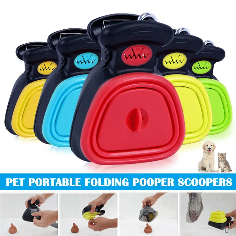 

Pet Dog Foldable Poop Scoop Cleaning Collection Excreta Cleaner Tool for Outdoor E2S