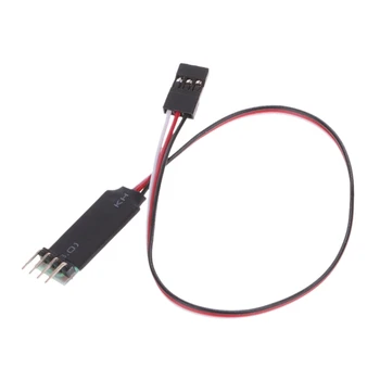 

New LED Light Control Switch System Extension Wire For 3CH RC Car 95AE