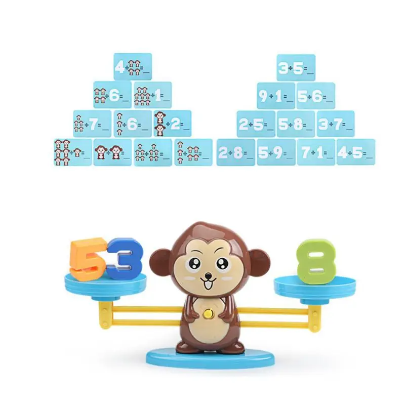 Kids Puzzle Balance Toy Math Plus and Minus Game Kindergarten Teaching Props for Girls Boys Fun Education Children Gifts Toys