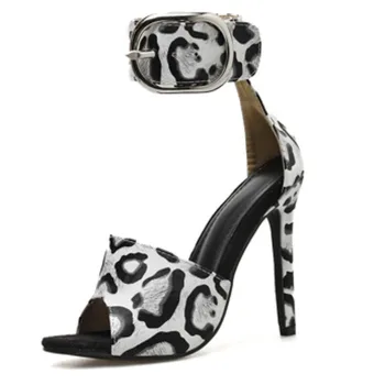 

High Heels Sandals Women Thin-heeled 11.5cm Sexy Sandalia Wedding Shoes Women Ladie Sandals Feminina Shoe Women Zapatos de mujer