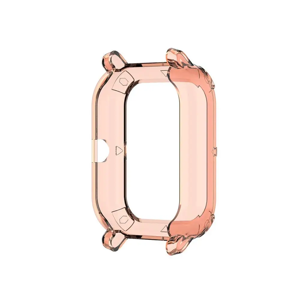 pink Amazfit GTS ТПУ Защитная рамка Бампер обложка чехол протектор для Huami Amazfit защитный чехол умных часов браслет аксессуары - Цвет: pink