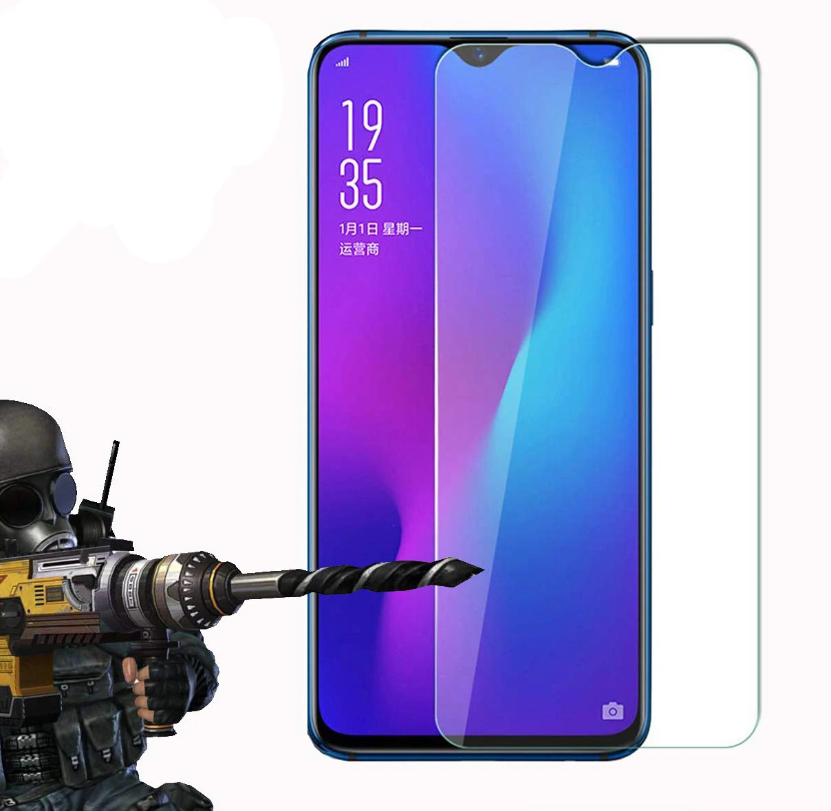 2.5D 9H закаленное стекло для VIVO V17 Neo Защита экрана смартфон Fornt защитная пленка