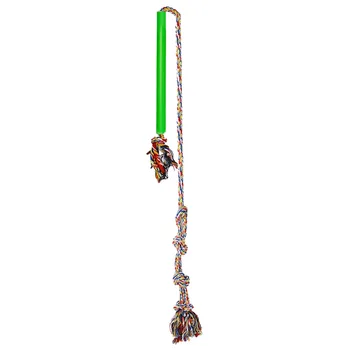 

Flirt Pole Training Extendable Cat Oral Care Pet Teaser Chewing Rope Bite Colorful Rotary Dog Rod Toy Interactive Stick Funny