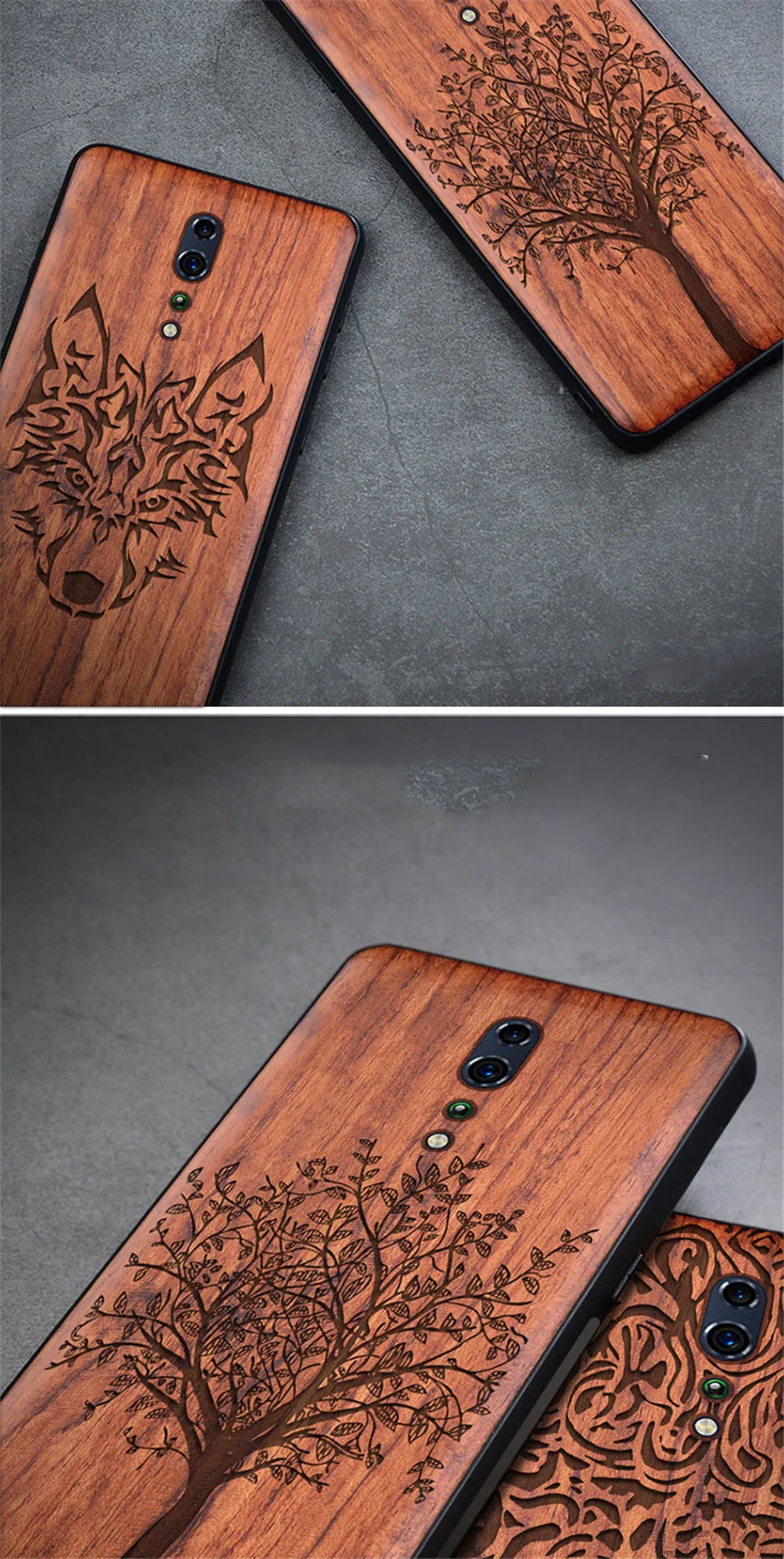OPPO Reno Z чехол тонкий деревянный задняя крышка ТПУ чехол на бампер на OPPO Reno Z телефонные чехлы