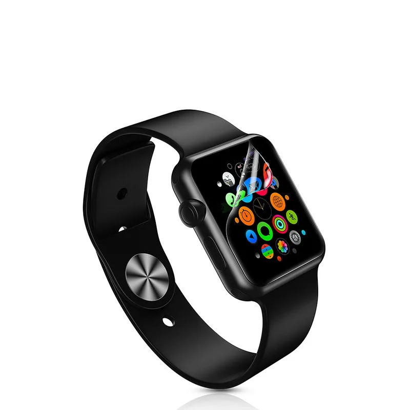 Мягкая пленка для наручных часов Apple Watch, версии 5 4 3 2 1 часы Чехол Крышка полосы Чехол, 42 мм, 38 мм, версия Экран протектор 40 мм 44 мм для наручных часов iWatch серии 5
