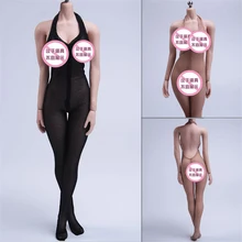 

1/6 Female Soldier Sexy Perspective BODYSUIT Anti staining Base Coat Suit for 12inch Action Figures body Accessories