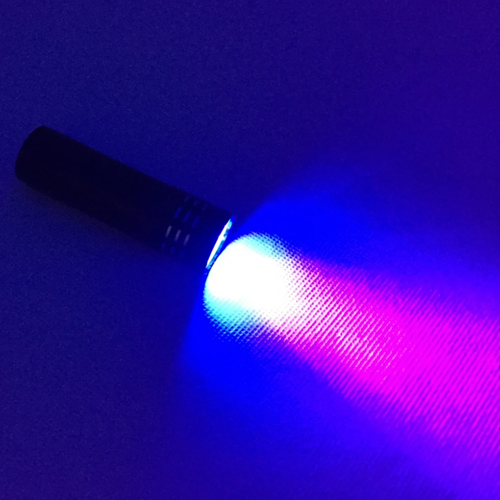 UV Flashlight 365nm 395nm LED Ultraviolet Lamp 1Pcs