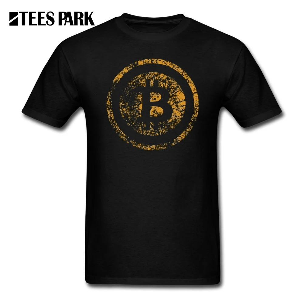 Футболки винтажные BTC Crypto Currency Bitcoin футболки мужские с круглым вырезом коротким
