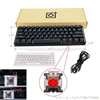 SK61 61 clé USB filaire LED rétro-éclairé axe clavier mécanique de jeu pour bureau noir/blanc étui Jy17 19 livraison directe ► Photo 1/6