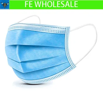 

FE Wholesale Disposable Face Mask Earloop Facial Mask 3ply Non Woven Standard Q/HK 002-2020