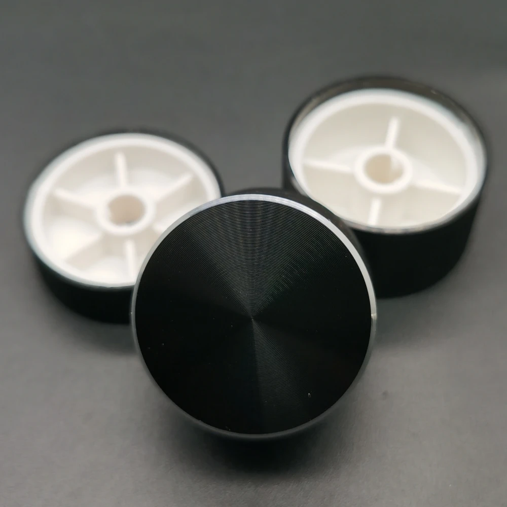 High-end Aluminum Alloy Potentiometer Knob Cap Encoder Volume Control Audio Knob for  6mm Shaft Hole  Knob ( D axis.)
