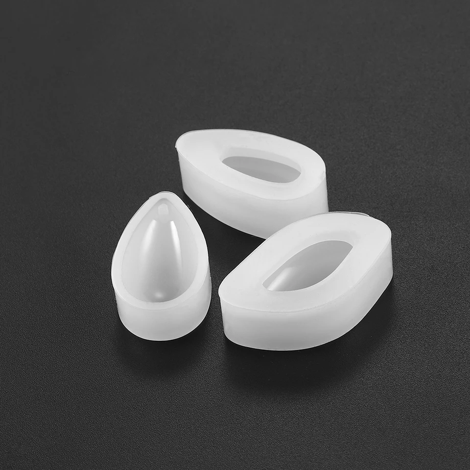 Weenkeey 3 pezzi orecchini stampi resina rotonda ovale goccia d'acqua a forma ciondolo Dangle stampi silicone epossidico gioielli stampi colata per artigianato fai da te gioielli ciondolo portachiavi