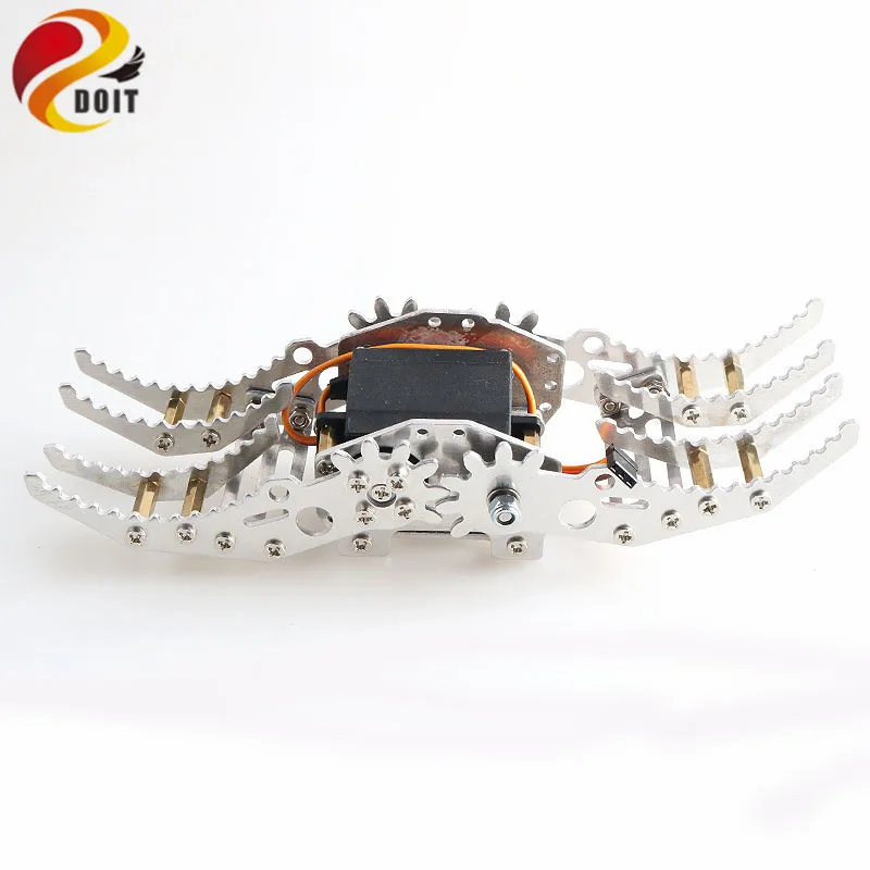 SZDOIT G8 Metal Mechanical Gripper Industrial Robot Arm Claw/Clamp With Digital High Torque Servo RC Robotic Part For Arduino SZDOIT G8 Metal Mechanical Gripper Industrial Robot Arm Claw/Clamp With Digital High Torque Servo RC Robotic Part For Arduino