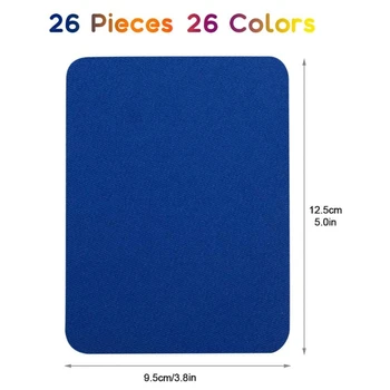 

Iron On Denim Patches for Cloth,26 Colors No-Sew Shades Clothing Repair Kit H55A