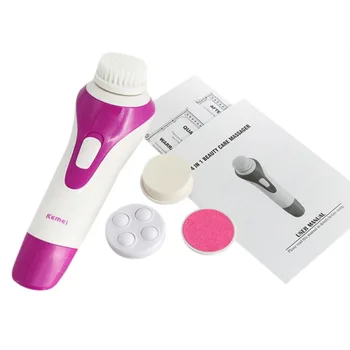 

4 In 1 Electric Face Cleansing Instrument Shrinking Pores Facial Cleansing Lasting Waterproof Oil-control Brush Exfoliating Mas