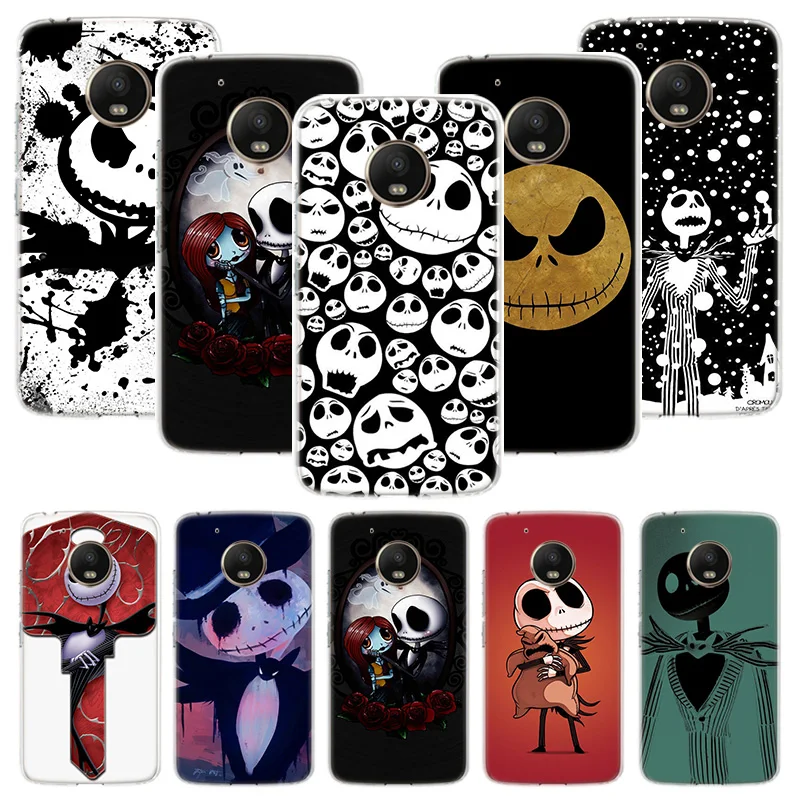 

Hot jack skellington Case For Motorola Moto G7 G8 G6 G5S G5 E6 E5 E4 Plus G4 Play X4 One Power EU Customized Phone Cover