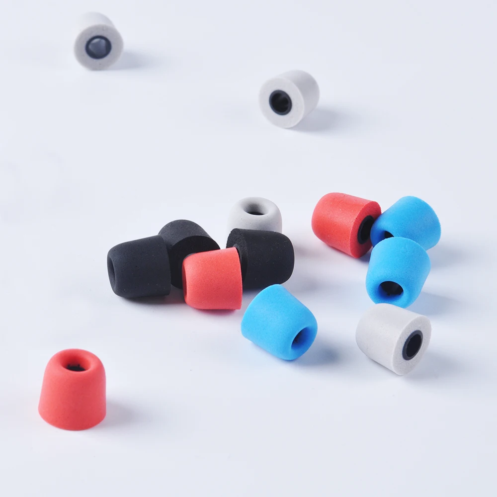 

1Pair(2pcs) 5mm T400 Noise Isolating Memory Foam Ear Tips Ear Foam Eartips For In Ear Earphone Earbud Headset For ZST ZS10