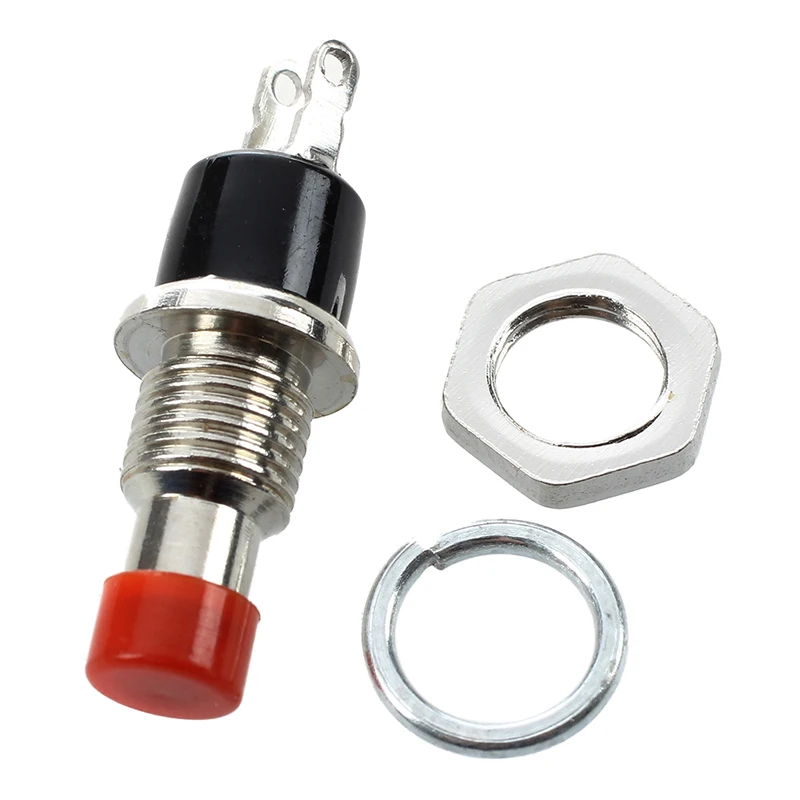 

Big deal 5 Pcs Momentary 1 NO Red Cap Push Button Switch AC 125V 3A 250V 1A