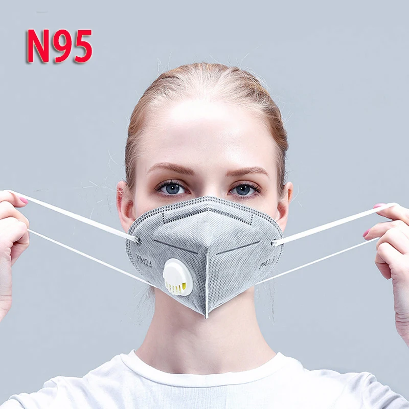 

Reusable N95 Mask - Valved Face Mask KN95 Protection Face Mask FFP3 FFP2 FFP1 Mouth Cover Pm2.5 Dust Masks 6 Layers Filter TSLM2
