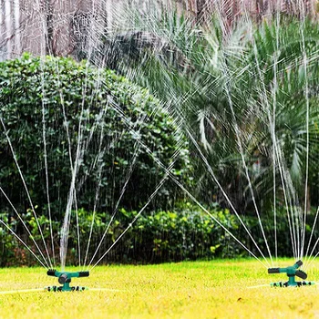 

Automatic Rotating Full Cover Garden Lawn Sprinkler 3-arm Sprayer Irrigation Tool High Quality Base Plate Durable FP8