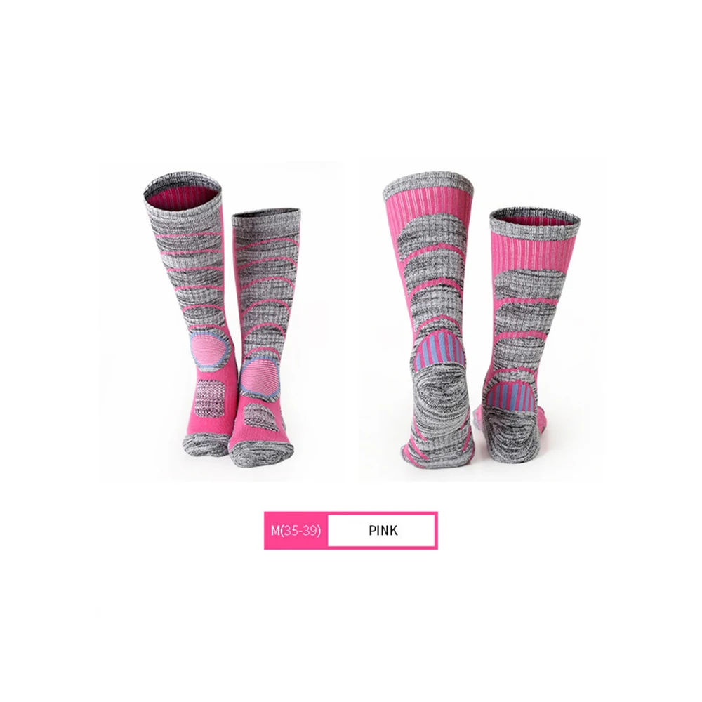 Ski Socks Winter Warm Men Women Thermal Stockings Breathable Soft Snowboard Climbing Cycling Equipments Thermal Long Socks