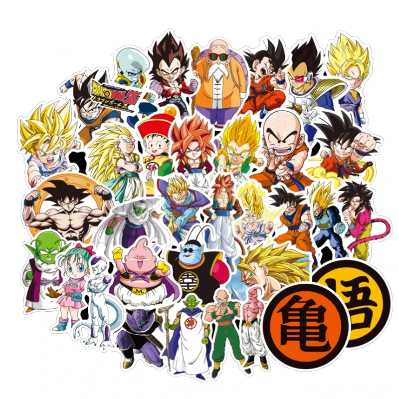 100 шт./лот Dragon Ball Z наклейка s аниме Goku Vegeta наклейки на ноутбук чемодан Гитара Холодильник велосипед мотоцикл автомобиль