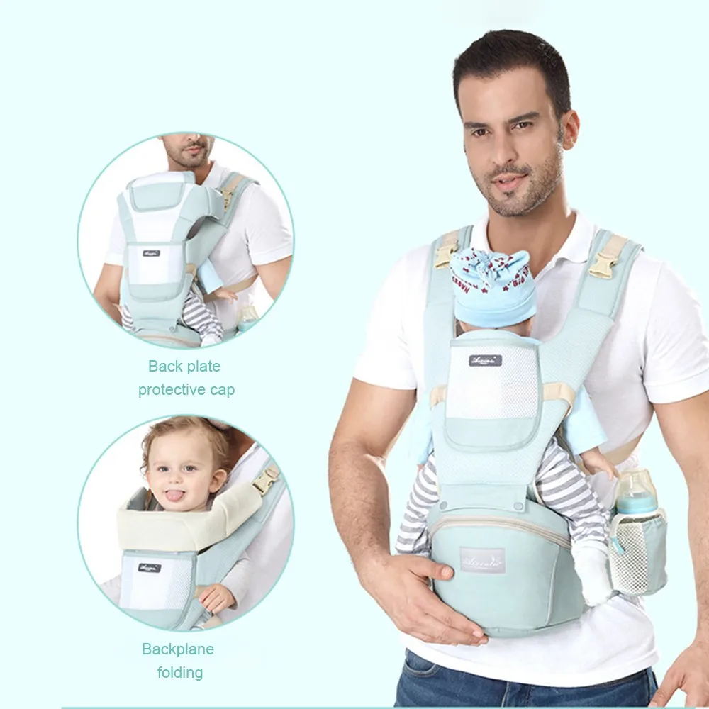 

VICIVIYA Ergonomic Baby Carrier Backpack Breathable Infant Hipseat Kangaroo Sling Carrier Wrap For Baby Travel 0-24 Months