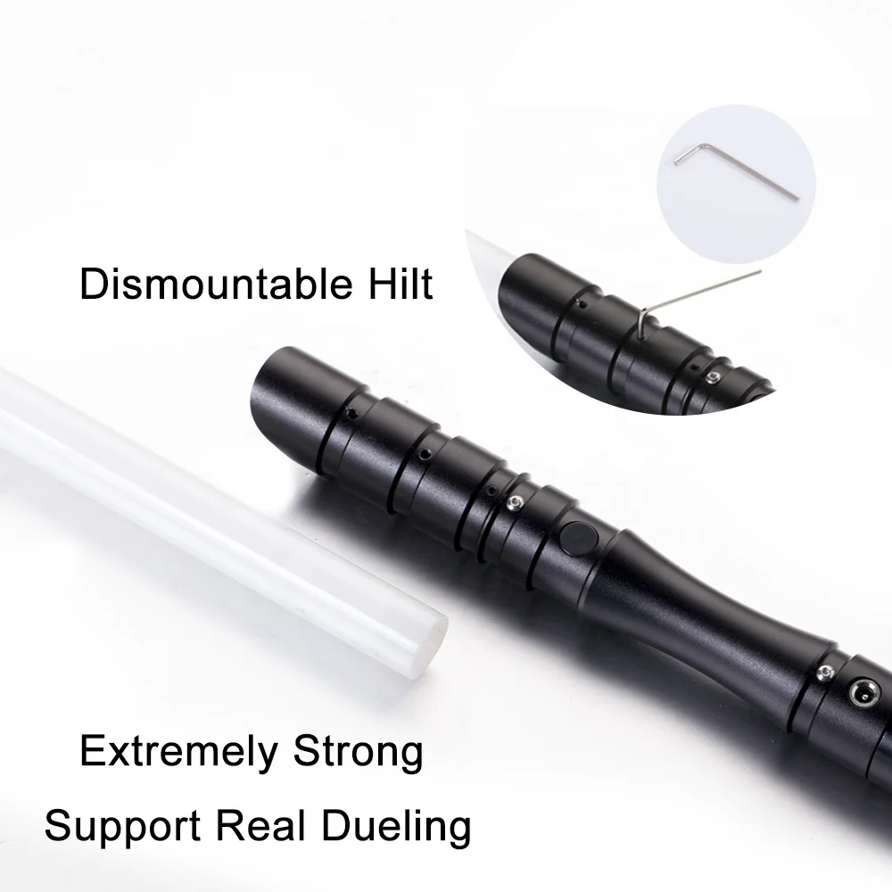 YDD LED Lightsaber Rechargeable Light Sound Multiple Modes FOC Lock Up Metal Hilt Force FX Hard Sword Jedi Smith Light Saber