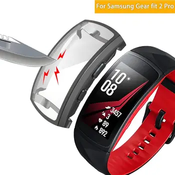 

Screen Protectors Cover for Samsung gear Fit2 fit 2 Pro Watch Band Replacement TPU Protective Case Frame for gear Fit2 Pro Shell