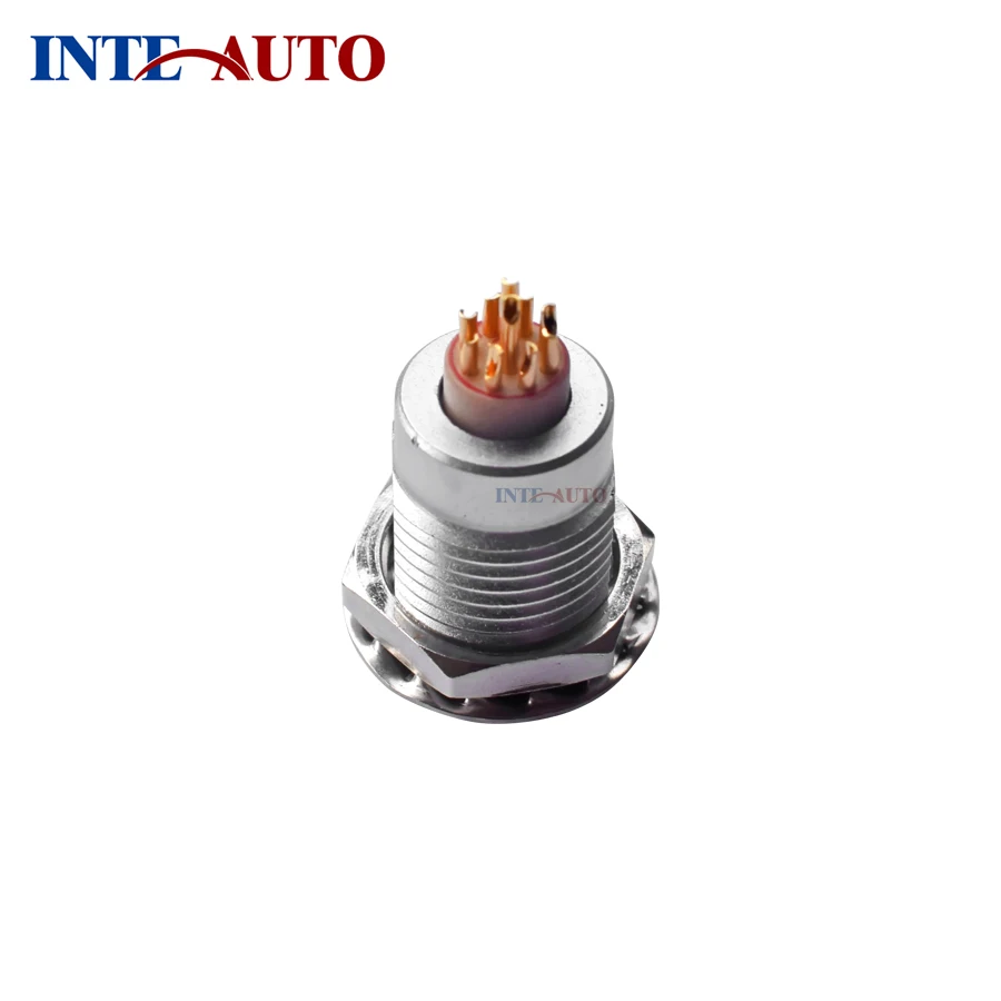 

IP50 metal push pull self-locking connector,Female M15 2B 8 way circular socket,EZGG.2B.308