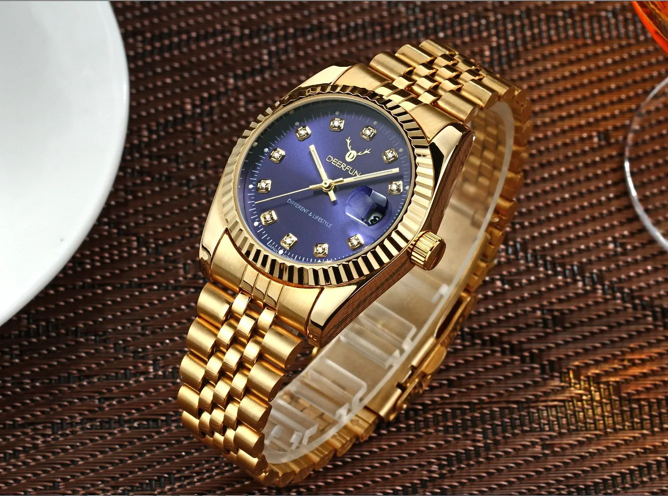 Швейцарские часы oyster perpetual Rolexable datejust MIYOTA, кварцевые классические деловые золотые часы с алмазной поверхностью reloj hombre