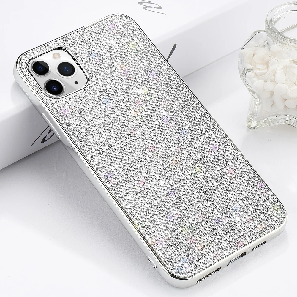 LLZ. COQUE блестящие стразы чехол для iphone 11 Pro Max X XR XS MAX чехол с кристаллами для iphone 8 7 Plus 6 6s Мягкий ТПУ чехол