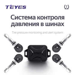 Teyes – système de surveillance TPMS de la pression des pneus, sans fil, pour voiture, lecteur dvd, navigation 