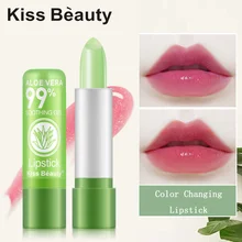 Aloe Vera Moisture Lipstick Long Lasting Nourish Lip Tint Color Changing Tinted Lip Balm Remove Lip Lines Lip Moisturizing Care