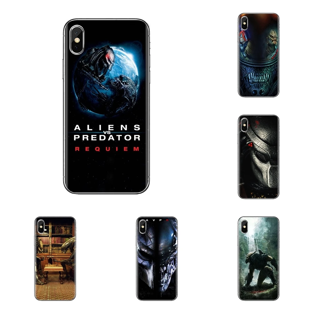 Для iPod Touch Apple iPhone 4 4s 5 5S SE 5C 6 6S 7 8 X XR XS Plus MAX мягкие прозрачные чехлы-оболочки Чужой