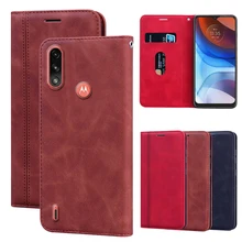 Flip Ledertasche Für Motorola Moto E7 Power чехол Abdeckung Stand Wallet Schutz Capa Für Moto E7 Power Telefone Funda shell Capa