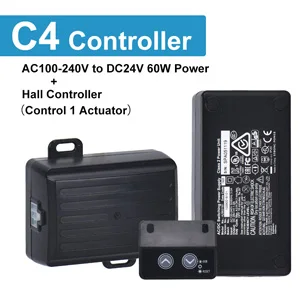 dc motor 350mm haste telescópica atuador ajustável 220 v haste de elevação